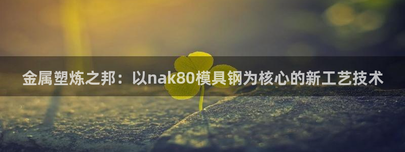 太阳成集团网站6888：金属塑炼之邦：以nak80模具钢为核心的新工艺技术
