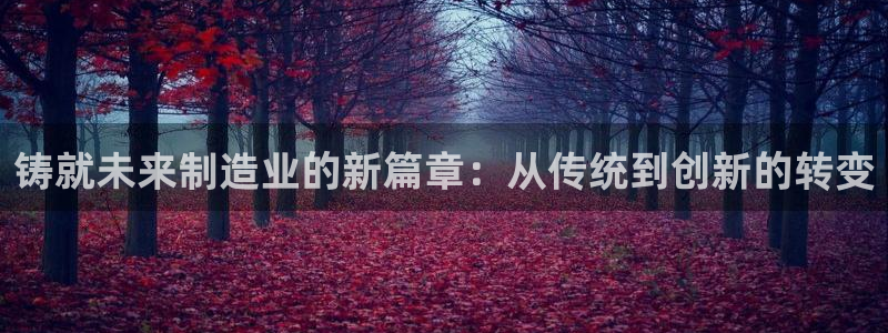 太阳游戏城app：铸就未来制造业的新篇章：从传统到创新的转变
