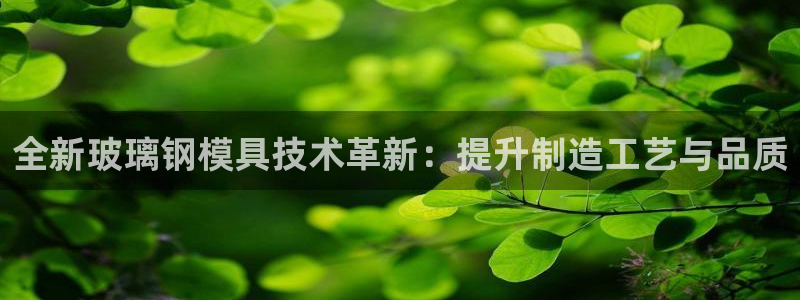 太阳集团城网址娱网：全新玻璃钢模具技术革新：提升制造工艺与品质