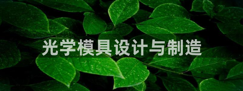 太阳集团手机app下载：光学模具设计与制造