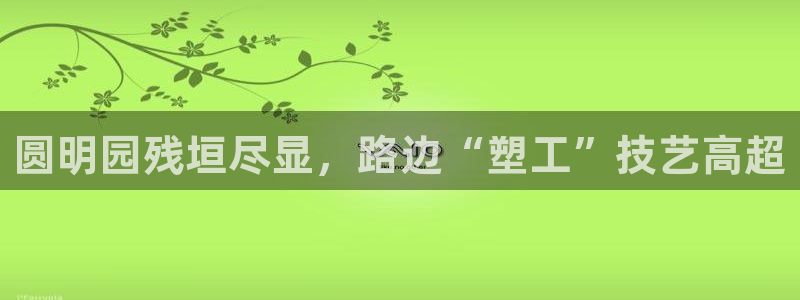 太阳诚集团是干什么的：圆明园残垣尽显，路边“塑工”技艺高超