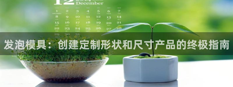 冷たい太阳：发泡模具：创建定制形状和尺寸产品的终极指南
